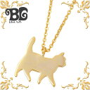 【ポイント5倍!27日まで】 ブルーキャット Blue Cat 歩く猫 シルバー ネックレス アクセサリー イエロー シルバー925 スターリングシルバー SP...
