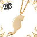 【ポイント5倍!27日まで】 ブルーキャット Blue Cat 振り返る猫 シルバー ネックレス アクセサリー イエロー シルバー925 スターリングシルバー ...