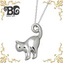 【ポイント10倍 マラソン期間中 】 ブルーキャット Blue Cat シルバー かぎしっぽ猫 レディース ネックレス アクセサリー シルバー925 スターリン...