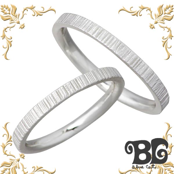 ブルーキャット Blue Cat デザイン シルバー ペア リング メンズ レディース ペアアクセサリー ツヤ消し 指輪 アクセサリー 15〜21号 9〜15号...