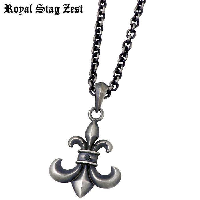 ロイヤルスタッグゼスト Royal Stag Zest シルバー ネックレス アクセサリー ブラックダイヤモンド リリー メンズ SN25-033