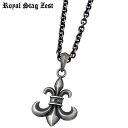 【ポイント5倍!27日まで】 ロイヤルスタッグゼスト Royal Stag Zest シルバー ネックレス アクセサリー ブラックダイヤモンド リリー メンズ SN25-033