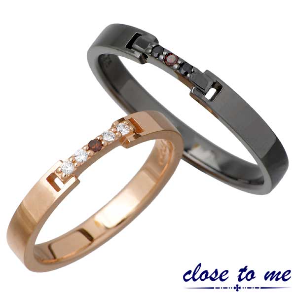 クロストゥーミー close to me シルバー ペア リング レッドダイヤモンド 指輪 アクセサリー 7〜13号 15〜21号 シルバー925 スターリング...