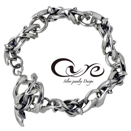 キュア cure ブリード シルバー ブレスレット アクセサリー Lサイズ シルバー925 スターリングシルバー..