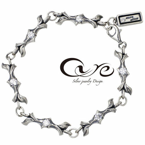 キュア cure ストレート エンプティー シルバー ブレスレット アクセサリー Mサイズ キュービック シルバー925 スターリングシルバー CU-BR-01...