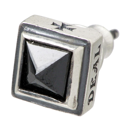 ディールデザイン DEAL DESIGN ブラック スタッズラージ シルバー ピアス アクセサリー 片耳用 シルバー925 スターリングシルバー 390816