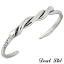 ディールエルティーディー DEAL LTD HAMMERD SNAKE BANGLE シルバー バングル アクセサリー ダイヤモンド ヘビ ブレスレット アクセサリー シルバー925 スターリングシルバー シルバー950 ディールデザイン DEAL DESIGN 310089