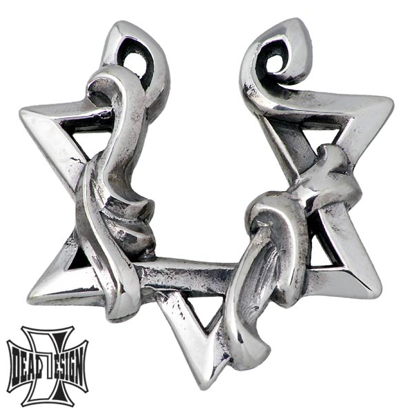 ディールデザイン DEAL DESIGN ヘックス スター シルバー イヤーカフ アクセサリー メンズ 1個売り 片耳用 星 シルバー925 スターリングシルバ...