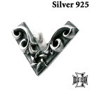 【ポイント5倍 30日限り!】 ディールデザイン DEAL DESIGN Vスターピアス シルバーピアス メンズ レディース 1個売り 片耳用 スタッドタイプ ...