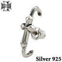 【ポイント5倍!27日まで】 ディールデザイン DEAL DESIGN フラット ピアス クロス 1個売り 片耳用 メンズ レディース シルバー925 スターリングシルバー アクセサリー 国産 人気 ブランド ギフト 誕生日 記念日 392349