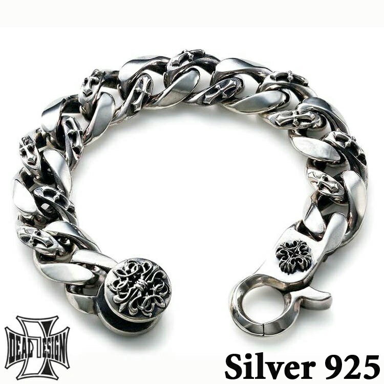 ディールデザイン DEAL DESIGN クラシッククロスブレス:ミックス シルバーブレスレット メンズ シルバー925 スターリングシルバー アクセサリー 国...