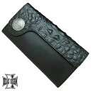 【ポイント5倍! 30日まで! 】 ディールデザイン DEAL DESIGN サドルフラップ ロング ウォレット 長財布 シルバー925 スターリングシルバー 392830(4)