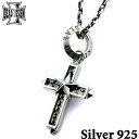 【ポイント3倍!18日限り 】 ディールデザイン DEAL DESIGN リブクロストップ シルバーペンダントトップ メンズ レディース シルバー925 スター...