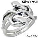 【ポイント5倍!27日まで】 ディールエルティーディー DEAL LTD KNOT SNAKE RING DOUBLE SV シルバー ジュエリー リング 指輪...