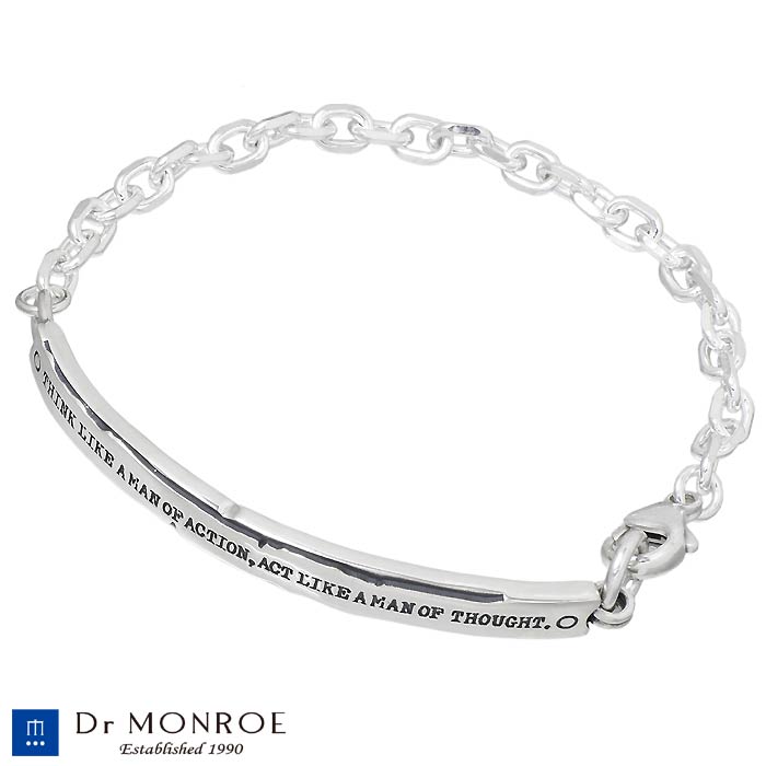 ドクターモンロー Dr MONROE シルバー ブレスレット アクセサリー メンズ メッセージ シルバー925 スターリングシルバー BR-34-SE