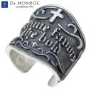 【ポイント5倍!18日まで!】 ドクターモンロー Dr MONROE イヤーカフ レディース メンズ シルバース メンズ クロス メッセージ 1個売り 片耳用 925 スターリングシルバー EC-04-SV