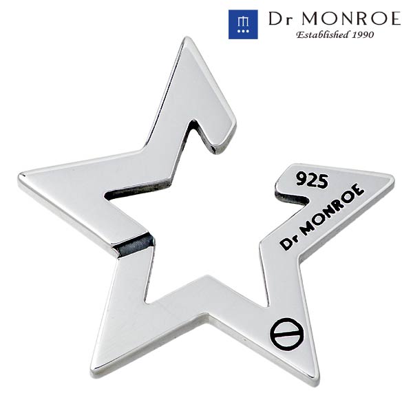 ドクターモンロー Dr MONROE シルバー スター イヤー カフ メンズ 1個売り 片耳用 EC-13-SV