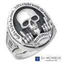 ドクターモンロー Dr MONROE リング 指輪 メンズ シルバー ジュエリー スカル ドクロ メッセージ 13〜23号 925 スターリングシルバー FC-...