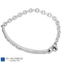 【ポイント5倍!27日まで】 ドクターモンロー Dr MONROE シルバー ブレスレット 槌目プレートブレスレット メンズ シルバー925 アクセサリー ブランド SND-083SE-SV