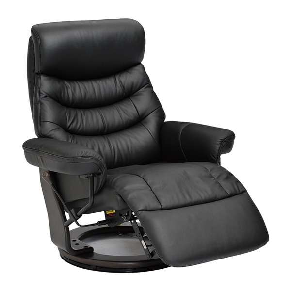 本革 リクライニングチェア 【幅88.5cm】 フットレスト 肘付き 木製フレーム ウレタン スチール 〔リビング〕 北海道・沖縄 離島への配送不可