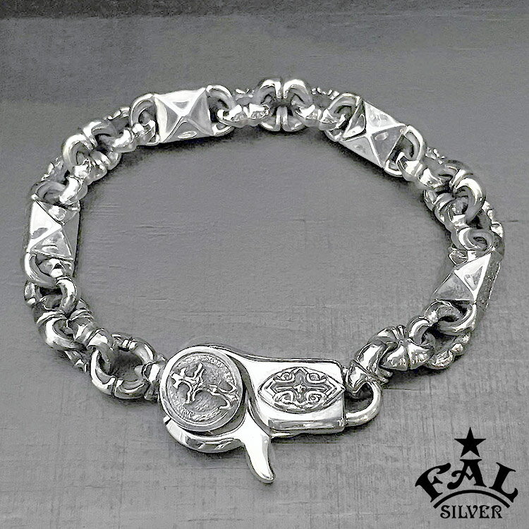 エフエーエル F.A.L FAL シルバー ブレスレット トゥーム ウォールズ バーティカル ブレスレット トリガースナップタイプ メンズ 腕輪 シルバー925...