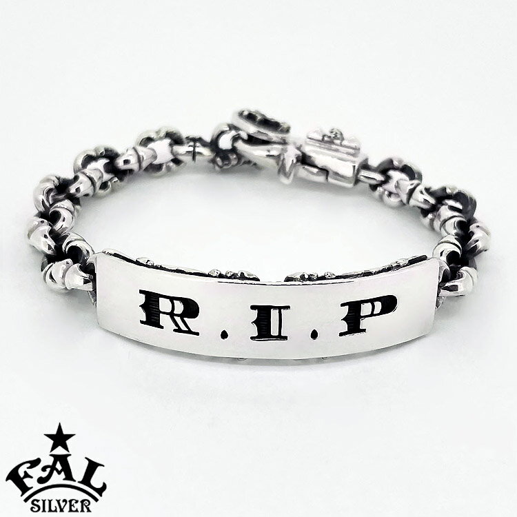 エフエーエル F.A.L FAL シルバー ブレスレット ラージ R.I.P ブレスレット トリガースナップタイプ メンズ 腕輪 シルバー925 アクセサリー ...