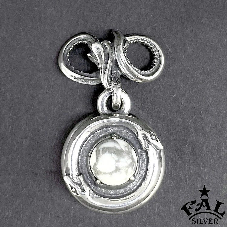 エフエーエル F.A.L FAL シルバー ペンダント ウロボロス ペンダント マグネサイト ペンダントトップ(チェーンなし) メンズ シルバー925 アクセサ...
