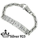 【ポイント3倍!18日限り 】 エフエーエル F.A.L FAL ファッキング シルバー ブレスレット アクセサリー キュービック シルバー925 スターリング...