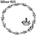 【ポイント5倍! マラソン期間】 エフエーエル F.A.L FAL ゴシック スター シルバー ブレスレット アクセサリー L メンズ FA-B-0044-L
