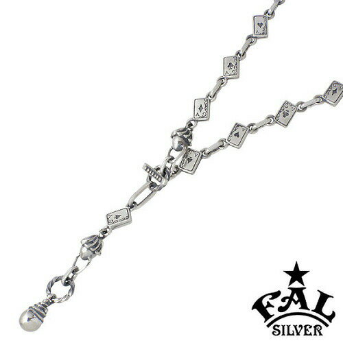 エフエーエル F.A.L FAL インディビジュアルカード デザイン シルバーチェーン 45-50cm ネックレス アクセサリー シルバー925 スターリングシ...