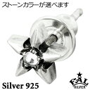 エフエーエル F.A.L FAL シルバー ピアス アクセサリー メンズ レディース ゴシックスターS ストーン FA-PE-0045