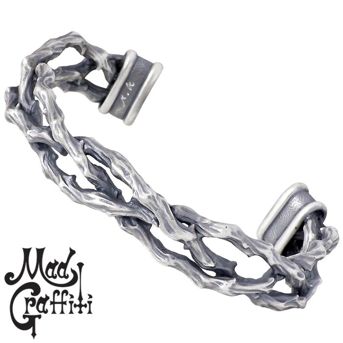 マッドグラフィティ Mad Graffiti シルバー バングル アクセサリー パッション M ブレスレット アクセサリー MG-BG-0002