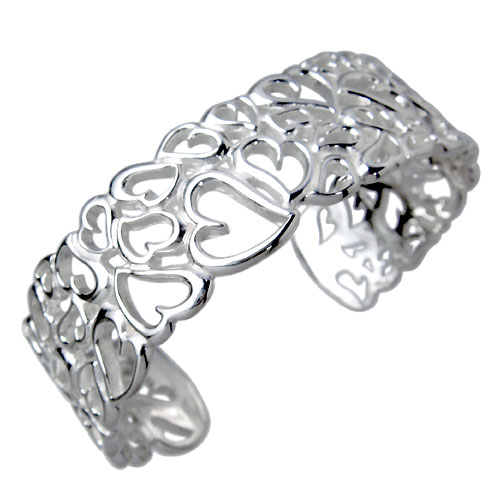 【ポイント5倍!30日まで!】 フリースタイル FREE STYLE ハート シルバー バングル アクセサリー シルバー925 スターリングシルバー FSB-8...