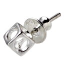 【ポイント10倍 マラソン期間中 】 フリースタイル FREE STYLE オープン キューブ スタッド シルバー ピアス アクセサリー 片耳用 シルバー925 スターリングシルバー FSE-639