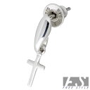 【ポイント10倍 マラソン期間中 】 フリースタイル FREE STYLE クロス チャーム シルバー ピアス アクセサリー 1個売り 片耳用 シルバー925 スターリングシルバー FSE-564
