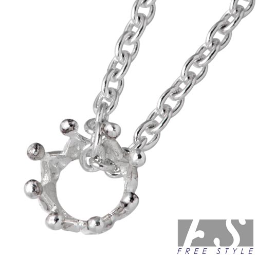 フリースタイル FREE STYLE ネックレス レディース クラウン シルバー ジュエリー チェーン付き 925 スターリングシルバー FSP-846-CL6...
