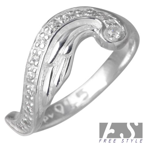 楽天LIFE ＆ JEWELRY シーズ ロッソ【ポイント5倍！30日まで！】 フリースタイル FREE STYLE キュービック ウィング シルバー リング レディース 7〜15号 指輪 アクセサリー CZ シルバー925 スターリングシルバー FSR-841L