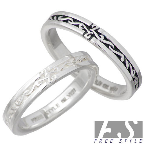 フリースタイル FREE STYLE リング 指輪 ペアー シルバー ジュエリー アラベスク 925 スターリングシルバー FSR-887B-W-P
