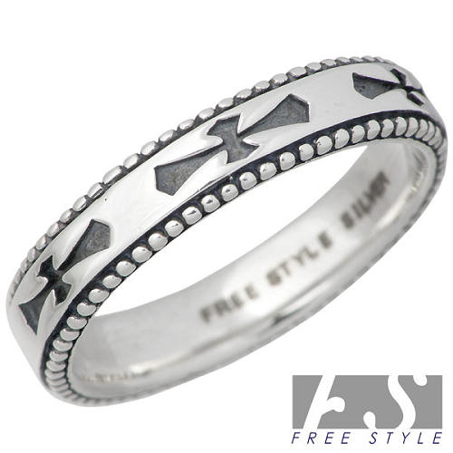 楽天LIFE ＆ JEWELRY シーズ ロッソフリースタイル FREE STYLE リング 指輪 レディース クロス メンズ シルバー ジュエリー 925 スターリングシルバー FSR-897B
