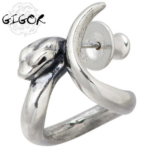ジゴロウ GIGOR スネイヴィー シルバー ピアス アクセサリー 蛇 1個売り 左耳用 シルバー925 スターリングシルバー NO-268