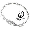 【ポイント5倍!27日まで】 ジゴロウ GIGOR オーバレス シルバー ブレスレット アクセサリー フェザー シルバー925 スターリングシルバー NO-338