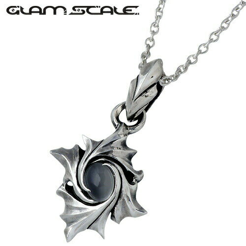 ネックレス グラムスケイル GLAM SCALE ネックレス レディース メンズ シルバー ジュエリー ストーン ムーンストーン チェーン付き 925 スターリングシルバー GS-ET-004MSCL60