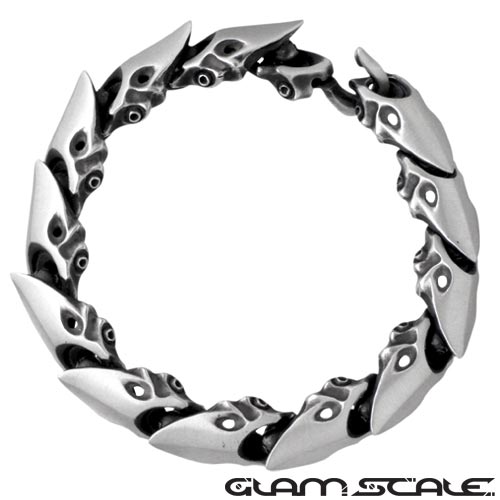 グラムスケイル GLAM SCALE ブレスレット メンズ シルバー ジュエリー 925 スターリングシルバー GS-LB-006