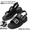 glabella Ox T_ Y T_ xgT_ XgbvT_ U[T_ XNGAgD  tFCNU[ Vv [h t ubN SQUARE TOE STRAP SANDALS glbt-287