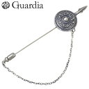 【ポイント10倍!27日まで!】 ガルディア Guardia ピンブローチ レディース メンズ シルバー ジュエリー 槍 盾 925 スターリングシルバー ATBC-001SV