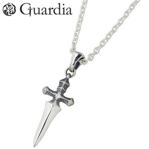 ガルディア Guardia Guardia Dagger ダガー シルバー ネックレス アクセサリー チェーン付き シャンパンキュービック シルバー925 スタ...