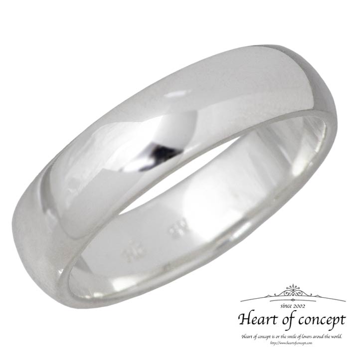 ハート ハートオブコンセプト HEART OF CONCEPT シルバー リング 指輪 アクセサリー ラウンド ピンキー レディース メンズ 1～13号 平打ち 甲丸 HCR-285