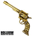 【ポイント5倍! 30日まで! 】 ホロウ HOLLOOW ピンブローチ レディース メンズ シルバー ジュエリー ガン キュービック ゴールド 銃 925 スターリングシルバー KHP-119GD
