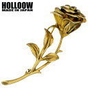 【ポイント5倍! 30日まで! 】 ホロウ HOLLOOW ローズ シルバー ブローチ キュービック カラーコーティング バラ 薔薇 シルバー925 スターリングシルバー KHP-129