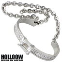 【ポイント3倍!最大5000円OFFクーポン 20日まで!】 ホロウ HOLLOOW マニフェスト シルバー バングル アクセサリー クォーツ キュービック ブ...